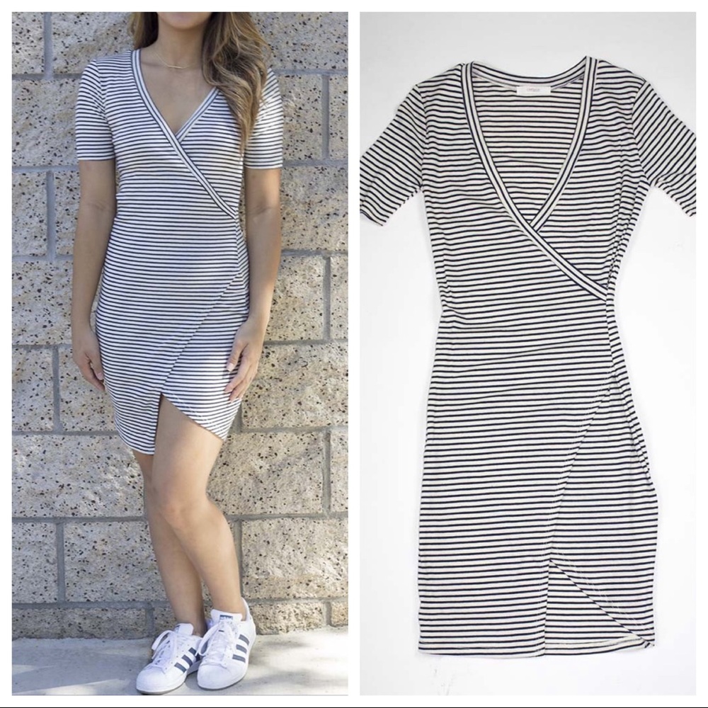 Stripe Asymmetrical dress